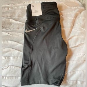 Gray Nike Running Biker Shorts